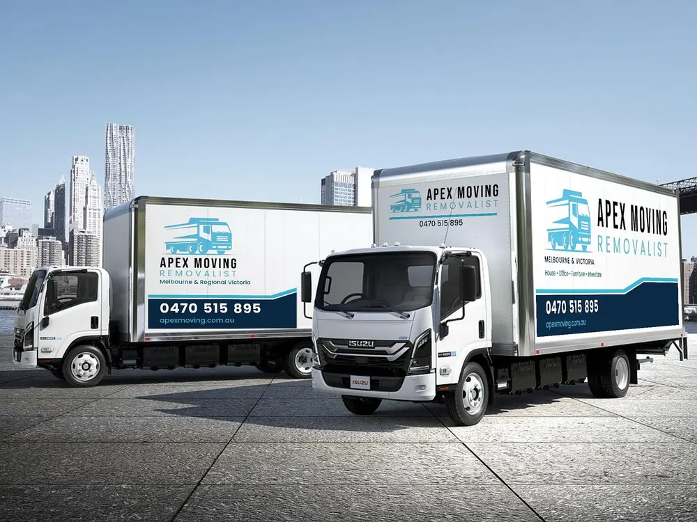 Apex Moving removalist trucks for Melbourne and Victoria moves